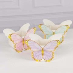 12 ASSORTED Paper Butterfly Party Favor BOXES Events Home Decorations Supplies