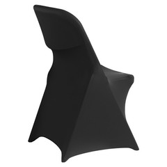 VEVOR 30PCS Black Stretch Spandex Folding Chair Covers for Wedding Party Dining