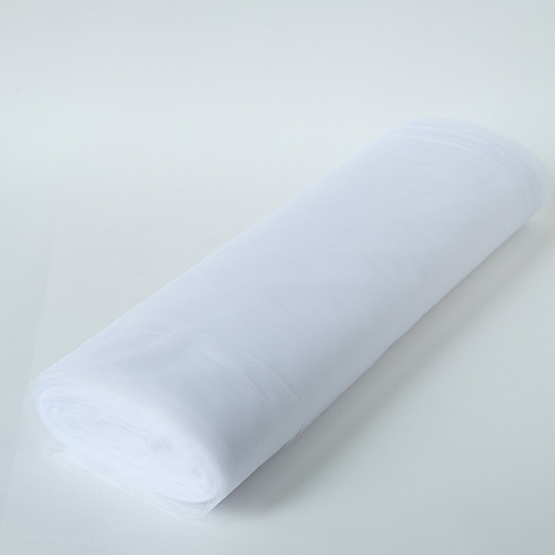 White TULLE NET FABRIC 108″ wide x 50 yards Bolt Crafts Sewing Put-up Wedding