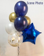Birthday Decorations Royal blue Gold -Happy birthday Balloon Foil Banner for …