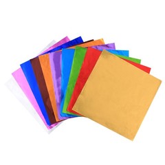200Pcs Reusable Aluminium Foil Candy Wrappers Assorted Color for Gift Packaging