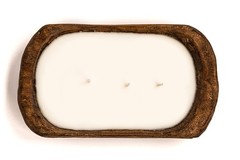 Red Barn Wood Dough Bowl Candle | 100% Natural Soy Wax & Essential Oils, Odor El