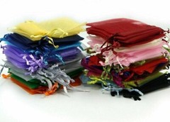 (20 PACK) ORGANZA BAGS 3.75″ x 3.75 party favor wedding gift jewelry sheer pouch