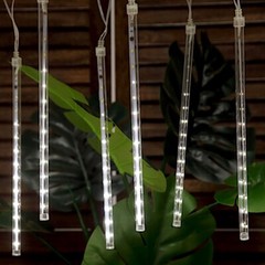 96″ long Clear Meteor Rain Sequence LED Lights – Wedding Party Backdrops Sale