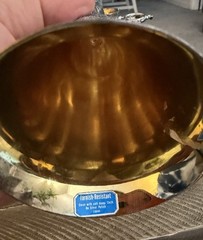 Vintage Silver Plated Gold Wash Double Toasting Wedding Cup Chalice Goblet toast