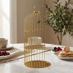 Avian Enclosure Pastry Stand Elegant Design Three-Tier Pastry Stand Sturdy