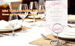 26PCS Mini Table Number Holders,Place Card Holder – Photo Holders for Tables,
