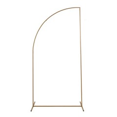 7 ft GOLD Half Moon Metal Floral Display Frame Arch Backdrop STAND Party Events