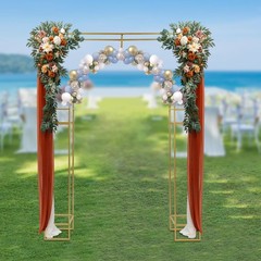 Free Standing Wedding Arch Backdrop Stand Square Metal Balloon Arch Stand