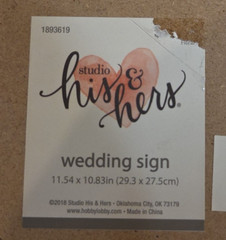 Days Until We Become Mr & Mrs Chalkboard sign – Countdown to your wedding day