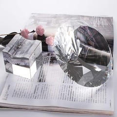 LONGWIN Huge 150mm (5.9 in.) Crystal Polyhedron Diamond Paperweight Wedding H…