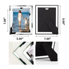 Bulk 5×7 Picture Frames, 4 Packs Silver Photo Frames 5 by 7, 5×7-4 Frames