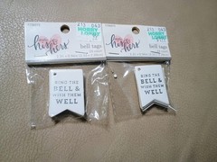Wedding Bell Send Off Tags Ring The Bell To Wish Them Well White Silver 48ct New