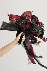 Ling’s Moment Pink Wedding Bouquets for Bride, Dusty Rose and Mauve Bridal Bo…