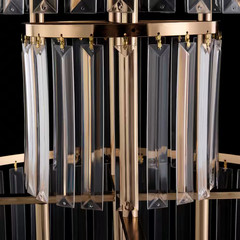 43.31 In. H, Gold 5-Tier Iron Acrylic Decorative Stand Wedding Party Event Table