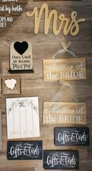 18 Farmhouse Chic Rustic Wedding Decor Wooden Signs