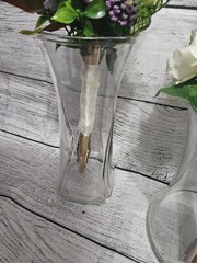 Wedding Table Centerpieces, Reception Centerpieces, Vintage, Dusty Purple, Ivory