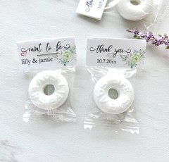 50 Personalized wedding mints, affordable wedding favors, mint to be favors