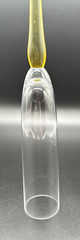 Beautiful Hand blown Colorful Crystal Footless Long Stem Champagne Flutes & Vase