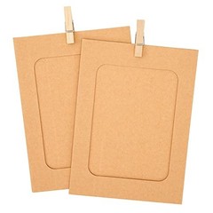 20Pcs Paper Photo Frames, 4×6 Inch Kraft Paper Picture Frames, 4×6 inch Brown