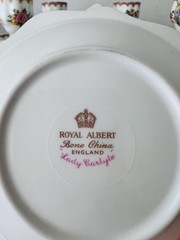 Royal Albert Lady Carlyle Egg Cup and Plates Set – Made in England