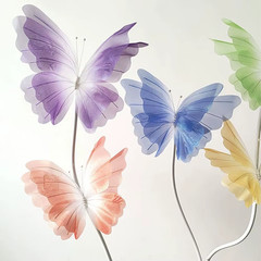 50cm Large Colorful Gauze Butterfly For Wedding Baptism Photography Backdrop NEW