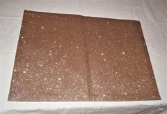 Sheer Christmas Amber Chair Bow Sash Ribbon Tie Back & Sparkle Placemat 12pc Set
