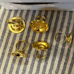 36 Table Place Card Holders Gold