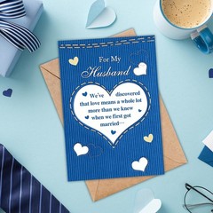 Fathers Day Card for Husband, Fathers Day Card Gift from wife, Father’s Day D…
