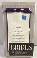 Wedding Collection 160 Program Papers Kit 40 Backers/Ribbons New Opened