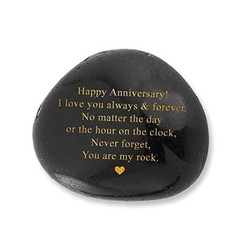 Happy Anniversary Decorative Stones Rock – Heartwarming You are My Rock