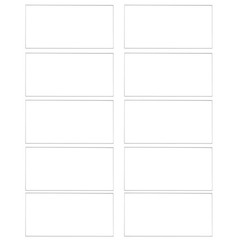 10Pcs Clear Acrylic Place Cards Rectangle Acrylic Blanks Name Cards 3.5″ x 2″