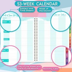 Teacher Planner 2026-2027 – Teacher 2025-2026 Teacher Planner – Blue-purple