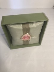 Bridal Wedding Ceremony Ring Barrier Pillow Cushion Mint Green Satin