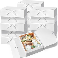 15 PCS Gift Boxes W/ Lids 10.6 x 7.8 x 3.1 Inches Bridesmaid Gift Boxes White