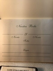 Hispanic Wedding Guest Book W/ Picture Frame