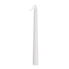12 White Premium 10″ Taper Candles Unscented Dinner Party Wedding Decorations