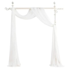 Ceiling Drapes 4 Panels Wedding Arch Draping Fabric 20FT Chiffon Party Decor
