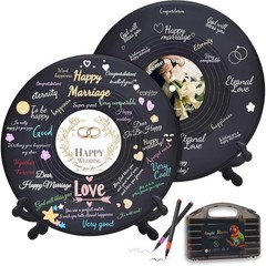 Vinyl Record Wedding Guest Book Unique Blessings Commemorative Message Album New