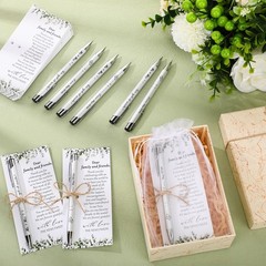 Humyoun 50 Sets Wedding Favors for Guests Includes 50 Black Ink Retractable