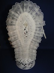 New Vintage Traditions Wedding Caketop Bride & Groom with oval elegant back #181