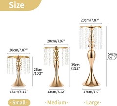 Modern 10-Piece Crystal Stand for Wedding Centerpieces