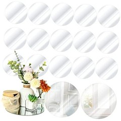 18 Pcs Round Mirror Candle Plate Set Round Trays Circle Centerpieces 10 Inch
