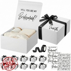 AmazingSpark Bridesmaid Boxes Black Classic
