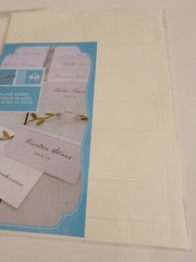 SET 2 Gartner Studios® Place Cards, Pearlized, 4″ x 3″, Ivory, SPECIAL OCCASION