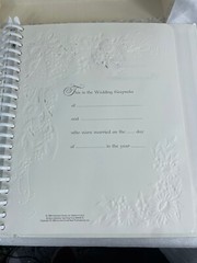 Vintage Wedding Hallmark Set-1984 Spiral /Photo Albums & 2006 Wilson Cake Top