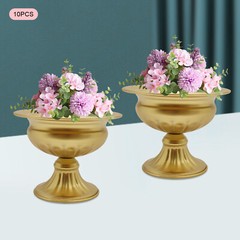 10 Pieces Trumpet Vases Flower Holder 12cm/4.7″ Tall Mini Centerpieces Vases