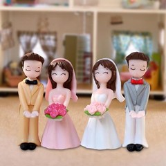 Wedding Cake Toppers Desk Decoration Mini Miniature Scene People for Valentines