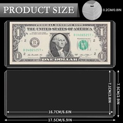 90PCS Clear Banknote Holders – Top-Load 90 Pcs [6.6″x2.8″], Pure Transparent
