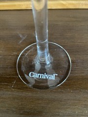 Carnival Cruise Line Champagne Flute Love Etched